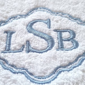 Personalized Towel / Monogrammed Towel / Hand Towel / Wedding Towels / Embroidered Towel / Gift / Baby Towel image 3