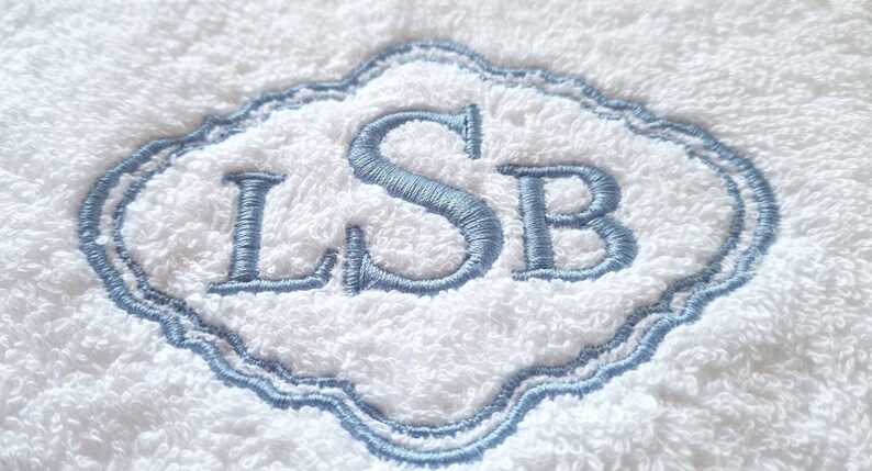 Personalized Towel / Monogrammed Towel / Hand Towel / Wedding Towels / Embroidered Towel / Gift / Baby Towel image 3