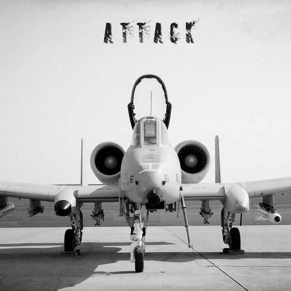 A10 Warthog poster military attack jet boys room art patriotic aviation photo mountain home AFB Boise Idaho decor