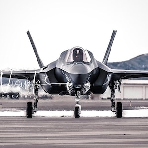 F35 Military jet picture, F-35 Lightning poster, Air Force Art, military aviation photography, boy&#39;s room poster, office art and decor