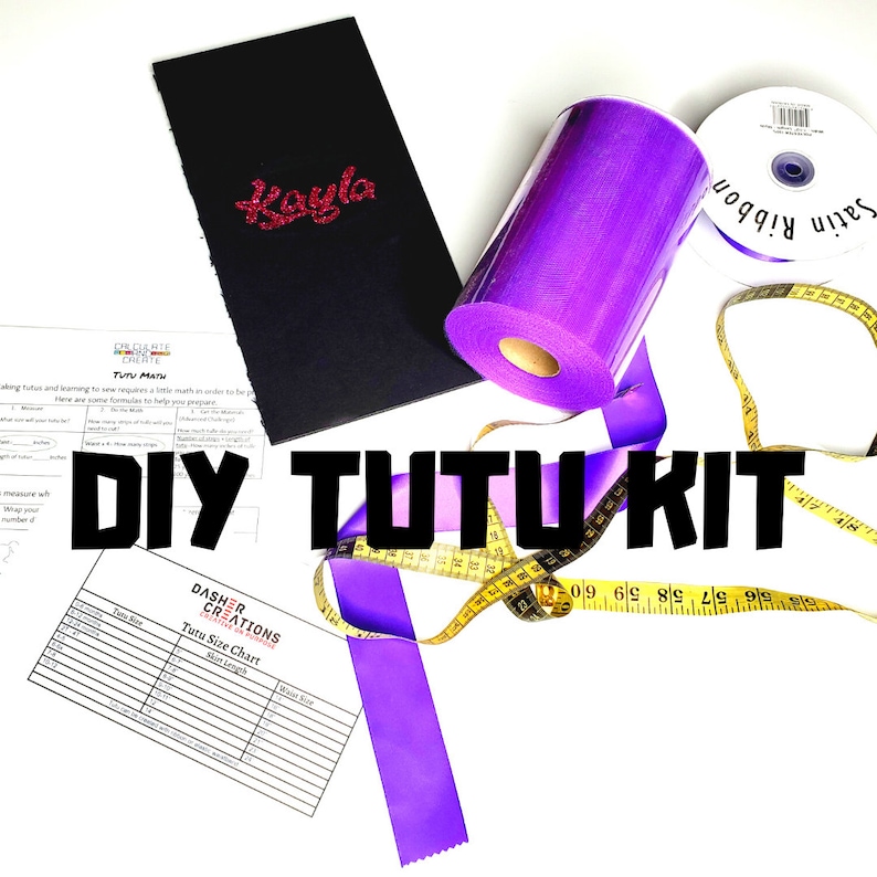 DIY TUTU KIT-100 mètres de tulle Fait jusquà 3 tutus. Avec téléchargement gratuit de feuilles de calcul, tutoriel et livraison gratuite image 1