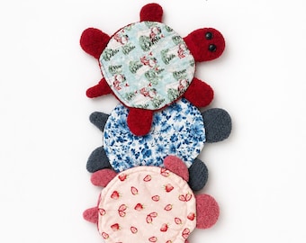 Handmade Floor Turtle Mop | Reusable Foot Duster for Quick Spills (Washable)
