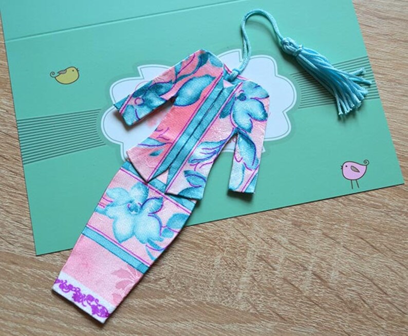 Malaysian Traditional Baju Kebaya Fabric Bookmark Batch 7 