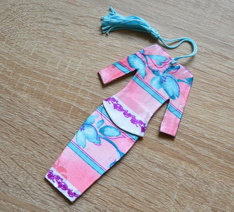 Malaysian Traditional Baju Kebaya Fabric Bookmark Batch 7 