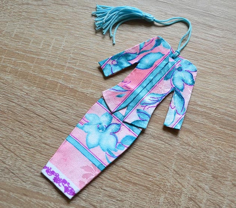 Malaysian Traditional Baju Kebaya Fabric Bookmark Batch 7 