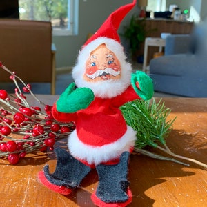 Annalee Santa Doll Collectible 1971 Annalee Doll Santa Clause Christmas St. Nick  Vintage Annalee Holiday Santa Doll