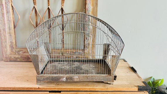 Hendryx Metal Birdcage, Vintage Bird Cage, Wire Decorative Cage