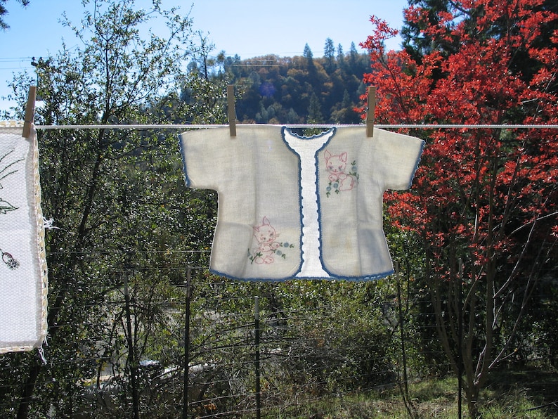 Baby Boy Coat Baby Shower Vintage Embroidered Baby Capelet Baby Layette Baby Layette