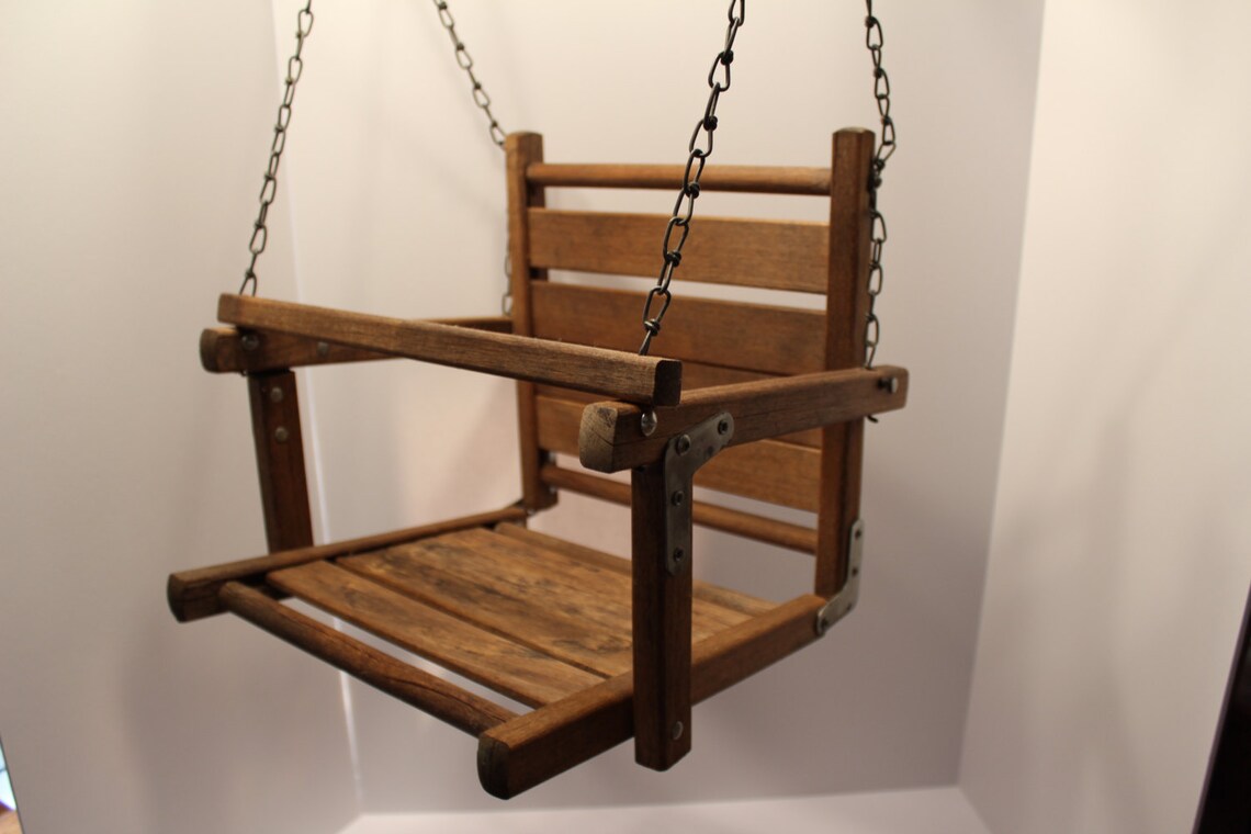 1950's Wooden Baby Swing Antique Baby Decor Etsy