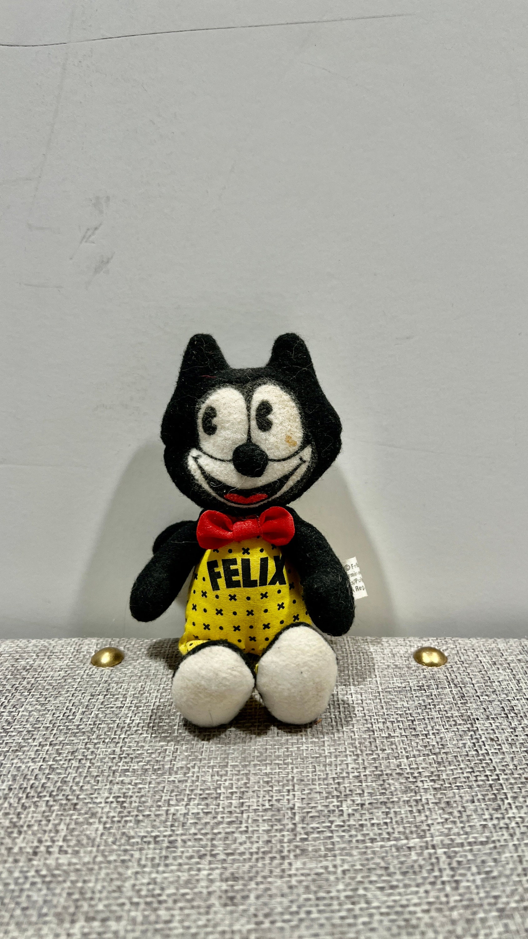 Vintage FELIX THE CAT 5 1 2 Mini Plush Stuffed Animal 1980 s Etsy