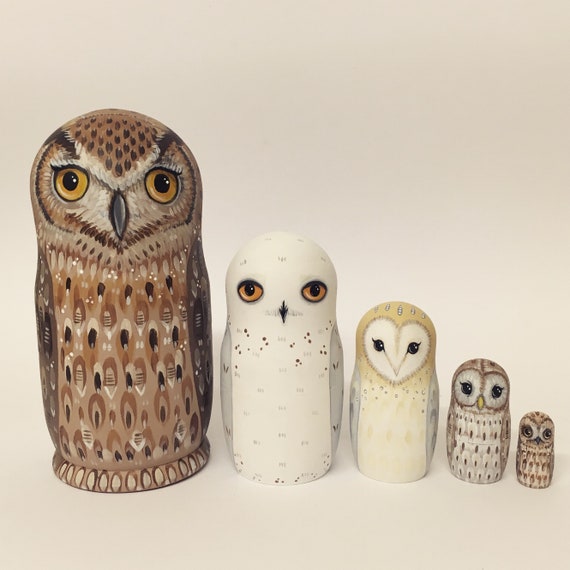 owl nesting dolls