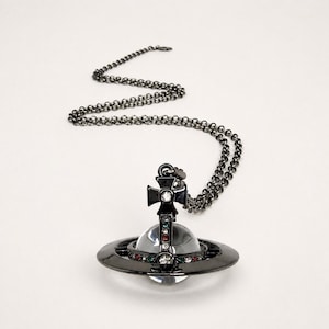 Vivienne Westwood Necklace Orb Black - Etsy