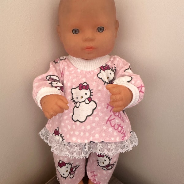 Dolls Clothes Made to fit 32cm Miniland Dolls.  Pyjamas