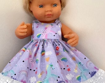 Dolls clothes made for 38cm Miniland dolls.  Sleeveless dress