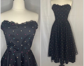 Vintage 1970s 80s Party Dress