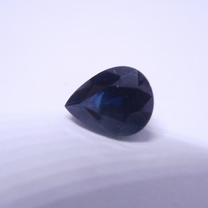 Blue Sapphire 1.48 Carats Midnight Blue Pear Shape (Certificate available upon request)