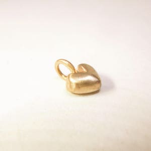 Junior Heart pendant Solid with 3.0 mm White Diamond .