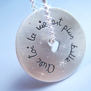 With You Life Is More Beautiful Sterling Silver and Diamond Necklace