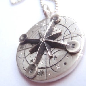 Archetypal Junior Compass Sterling Silver Necklace