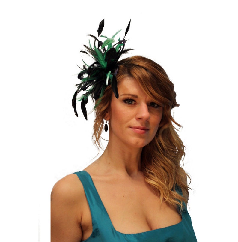 Navy Blue \u0026 Teal Fascinator Hat/ any 