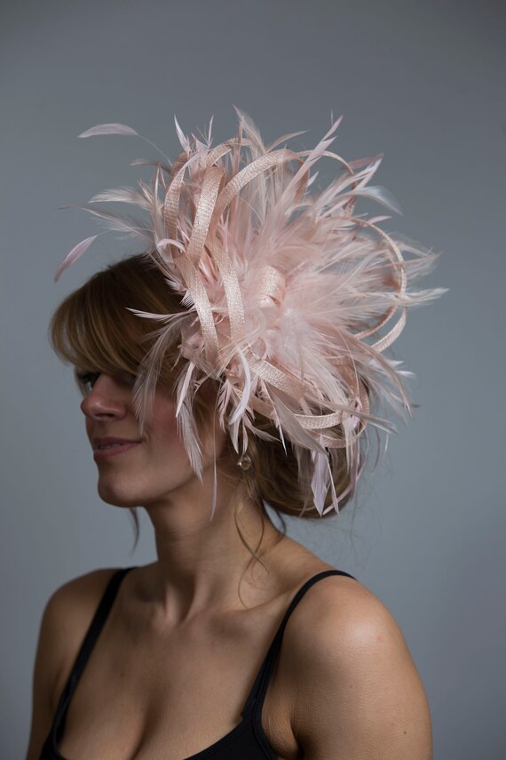 Oyster Pink Large Sinamay Loop and 