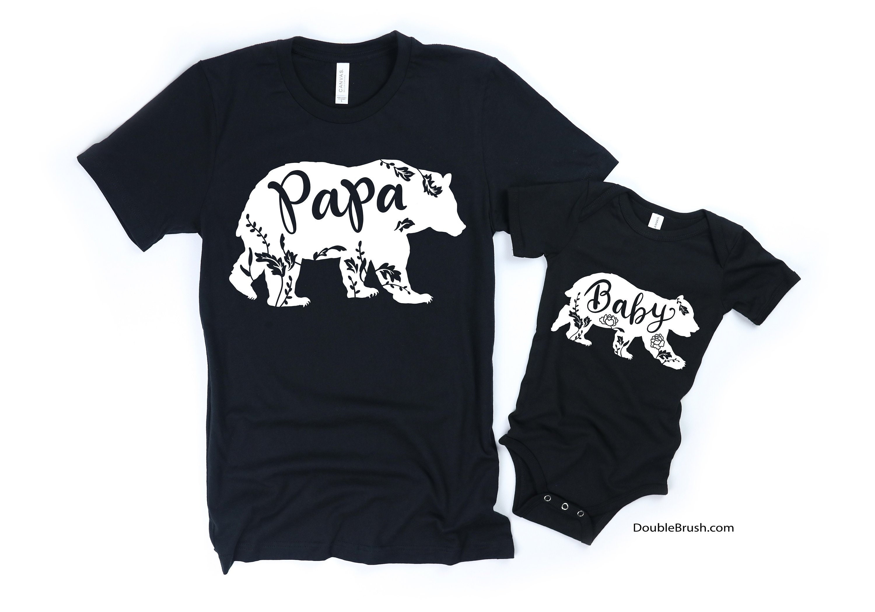 1st Father S Day Shirt Dad Baby Shirts Papa And Baby Etsy