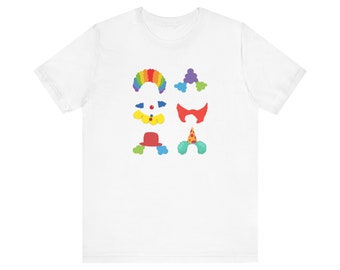 Clown Hair Don't Care Shirt, Clowncore, Clown Aesthetic T-shirt, Weirdcore Kidcore Alt Clothing Jester Indie Harlequin Dreamcore Funny Gift