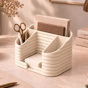 Schreibtisch Organizer mit Fächern, Stiftehalter & Dokumentenablage für Homeoffice