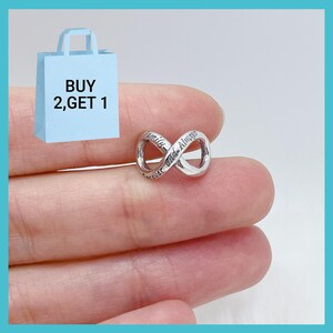 För alltid och alltid Infinity Charm, hänge i sterlingsilver, armbandshänge
