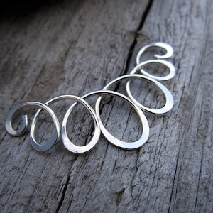 Sterling Silver Five Loop Charm Holder - Mothers Necklace - Mothers Day