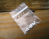 Small Earring Backs - White Vinyl French Wire Backs