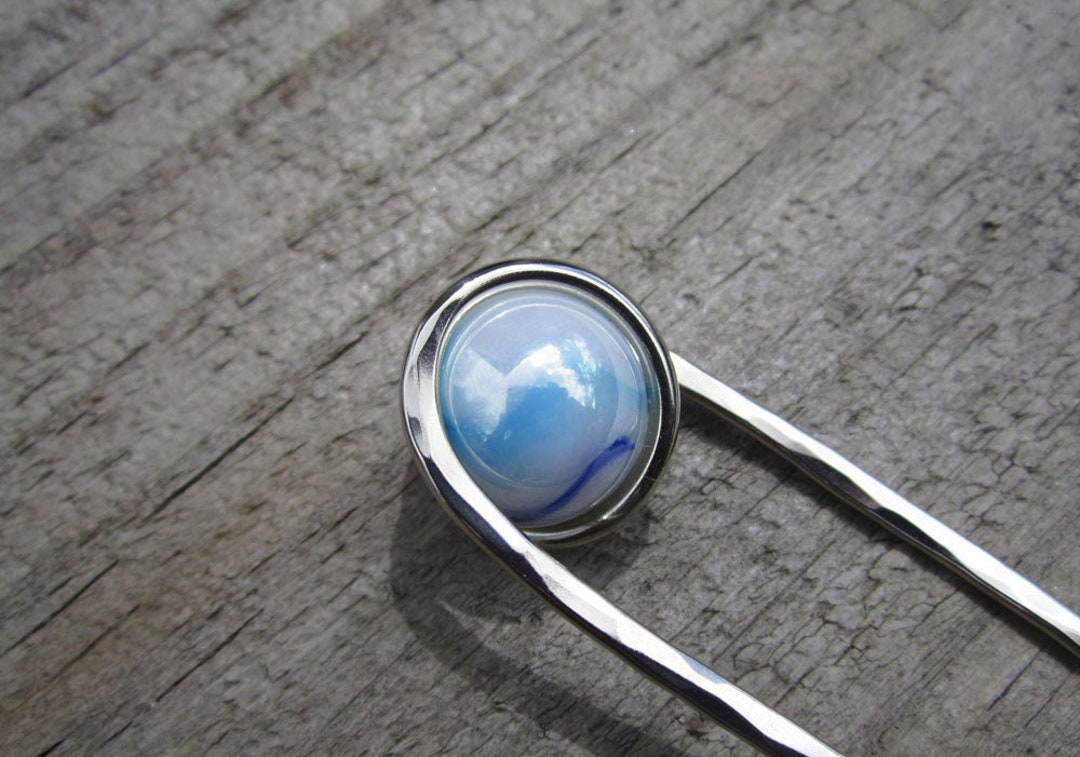 Fourche à cheveux cône neige en argent nickel Longueur au choix Épingle ...