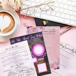 Writing Swoonworthy Romance Plotlines | Printable PDF Planner Templates for Writers