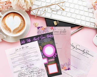 Writing Swoonworthy Romance Plotlines | Printable PDF Planner Templates for Writers