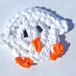 Chubby Chick Applique Pattern - INSTANT DOWNLOAD - Crochet PDF Pattern