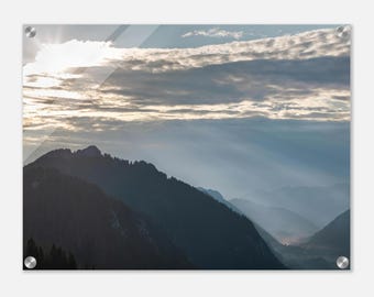 Atmosfera mattutina al rifugio Brunnenkopfhütte nelle Alpi dell'Ammergau
