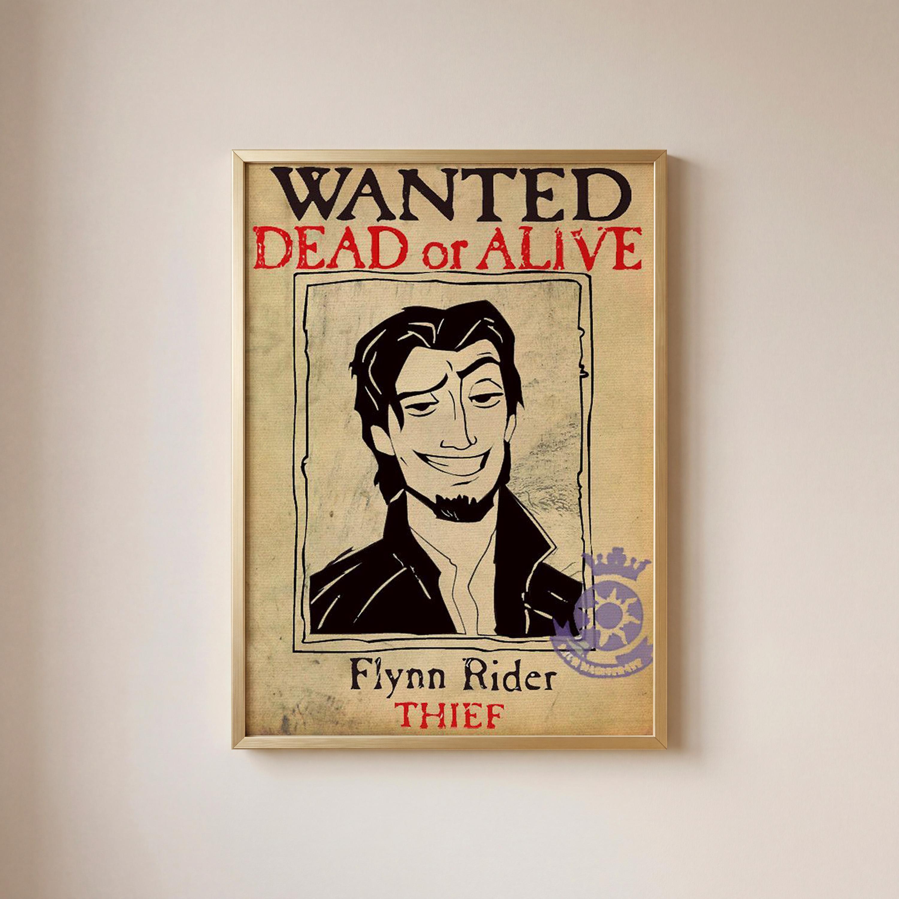 Flynn rider wanted poster - Etsy 日本