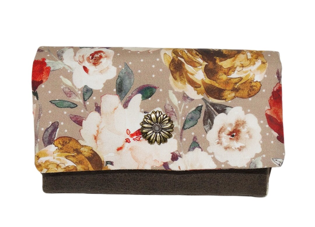 Portefeuille Femme Frida Kahlo En Faux Cuir - Grand Format, Motif Animaux, Fait Main, Neuf Sans étiquette