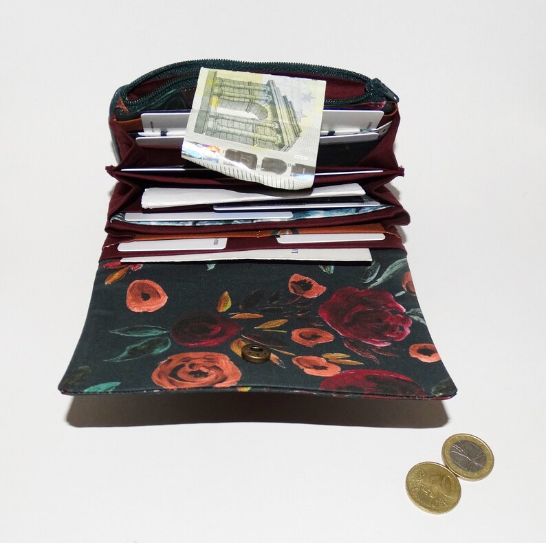 Portefeuille original pour femme en cuir vert anglais ...