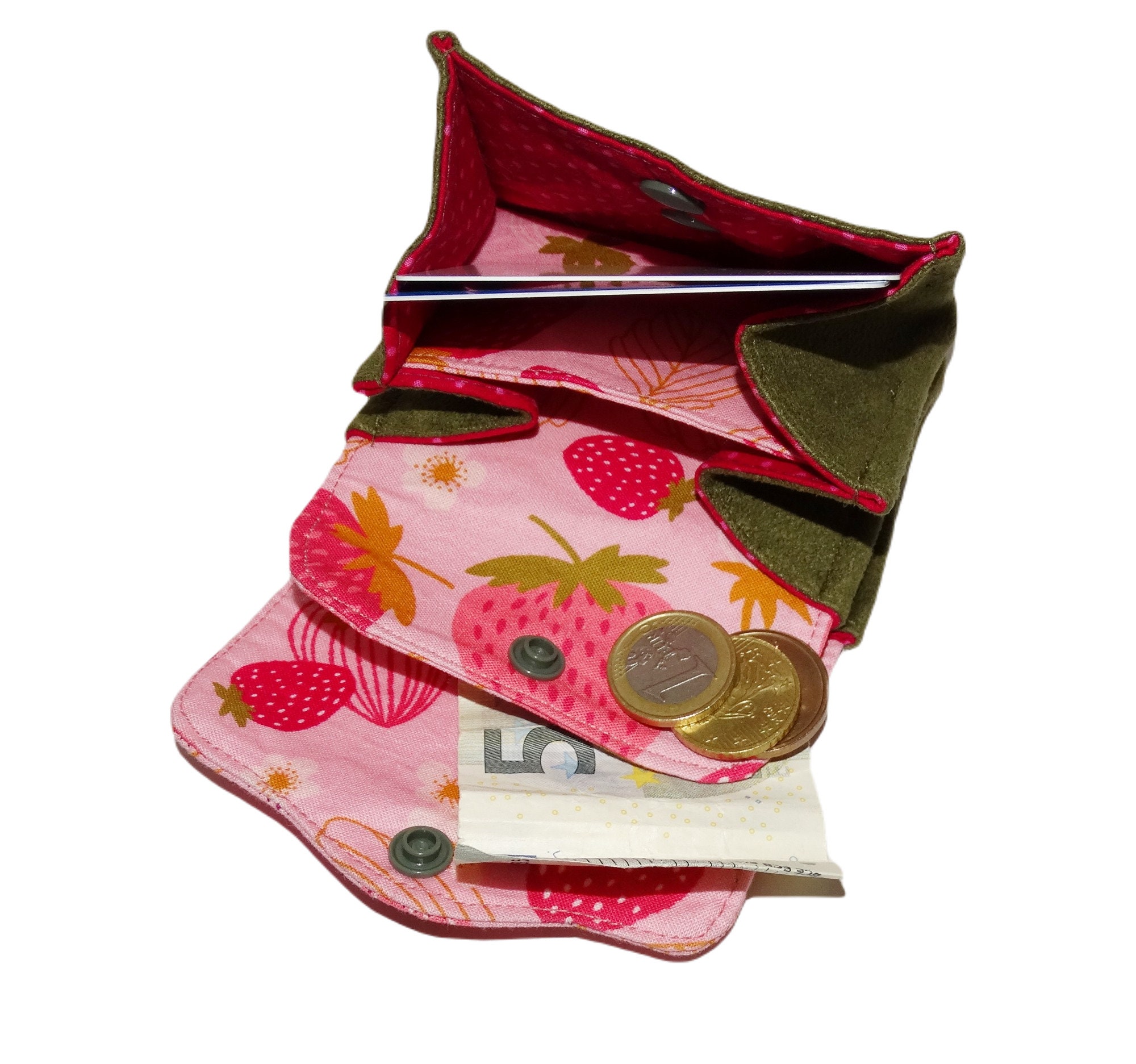 WisePoint Porte-monnaie En Cuir Synthétique Pour Femmes Et Filles, Pochette Portable Avec Verrou Pour Monnaie, Clés, Boucles D'oreilles, Mini Rouges à Lèvres, Noir/blanc, Mignon