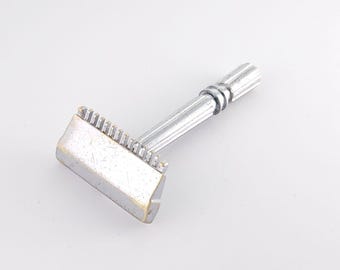 GEM Micromatic Open Comb Cleaned Polished Vintage Single Edge Safety Razor