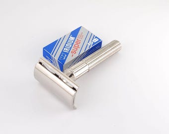 Gillette Pre-War Fat Handle Tech Cleaned Vintage Double Edge Safety Razor