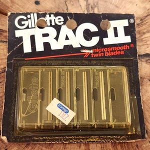 Gillette Trac II Twin VTG Blade Cartridges - 4 Carts