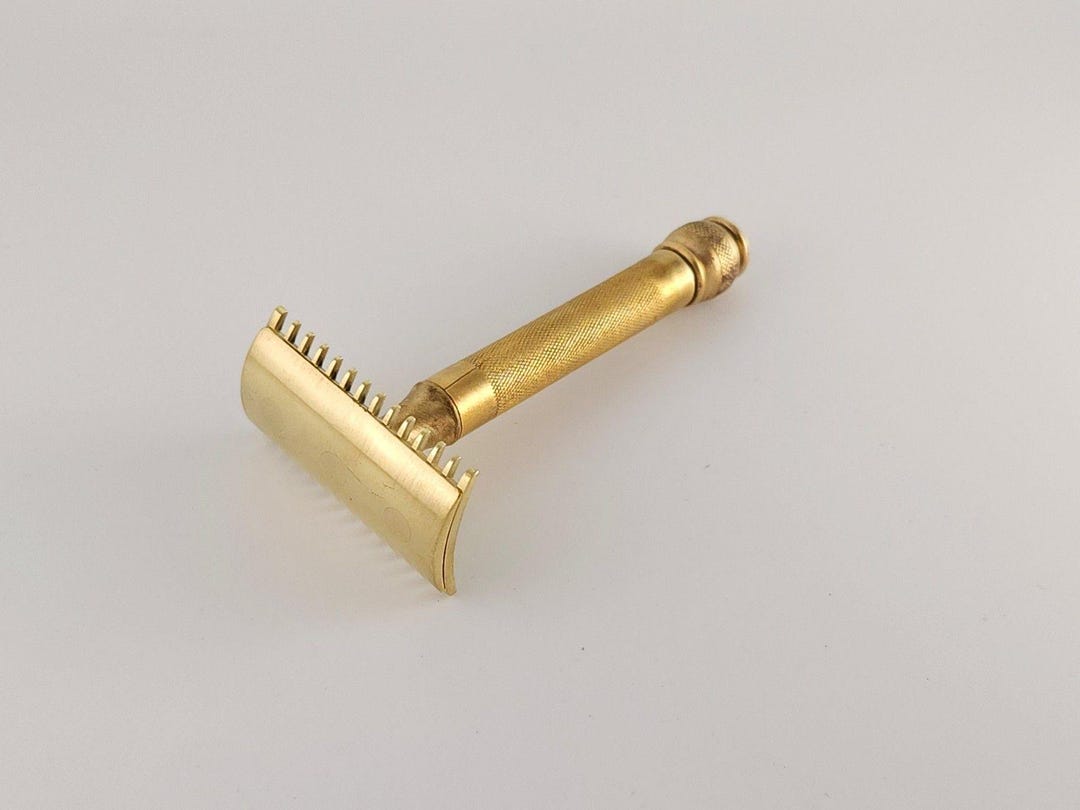 Gillette Old Type 1920s Cleaned Polished Vintage Open Comb Safety Razor ...