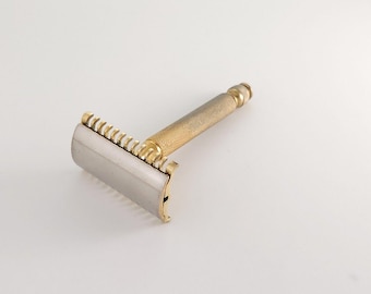 Gillette New Head on Ball End Tech Handle Cleaned VTG Double Edge Safety Razor