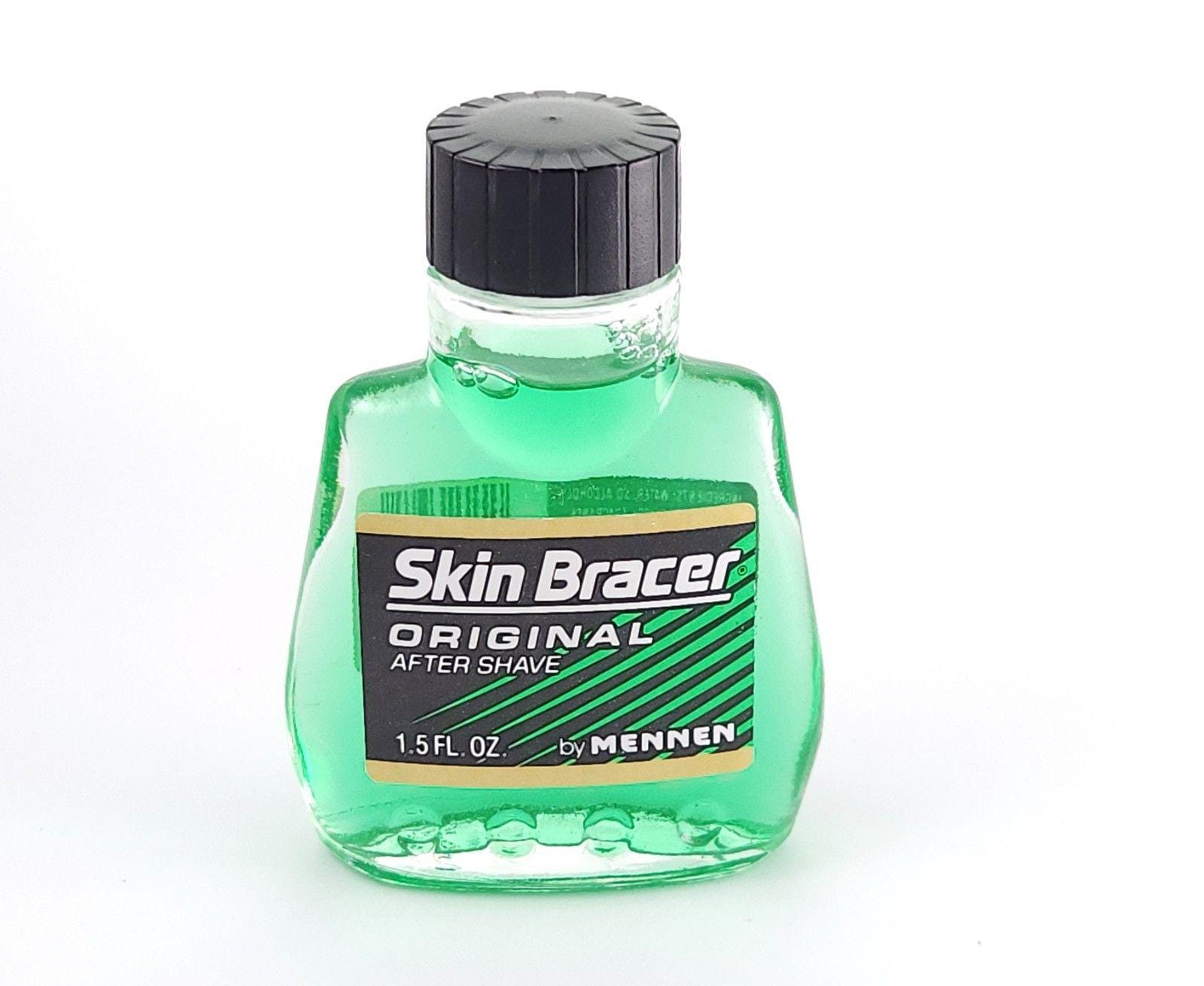 Mennen Skin Bracer Original Scent 1.5oz Glass Bottle Vintage Aftershave