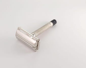 Gillette Black Tip Super Speed W4 1951 Cleaned Vintage Double Edge Safety Razor
