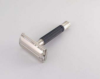 Gillette Black Handle Super Speed Y3 1978 Cleaned VTG Double Edge Safety Razor