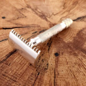 Gillette Single Ring Silver Plated Vintage Double Edge Safety Razor