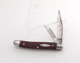 Monarch 2205 2 Blade Jack Japan Cleaned Vintage Pocket Folding Knife